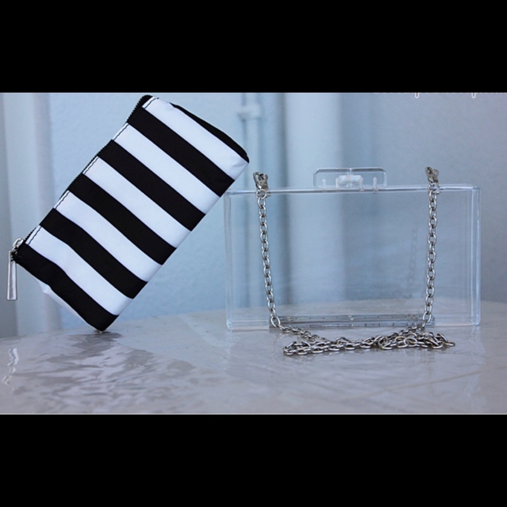 Zara acrylic clutch